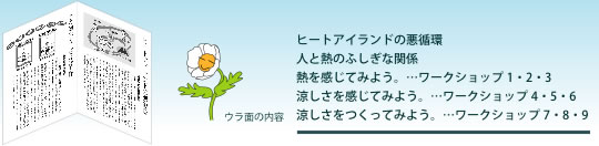 ウラ側は、8ページの教師・親向けワークショップ＆解説集